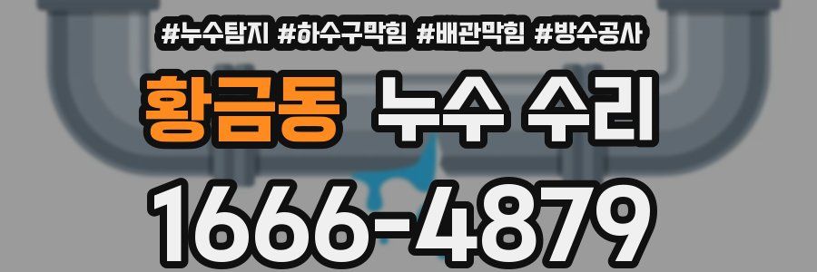 황금동 누수 수리