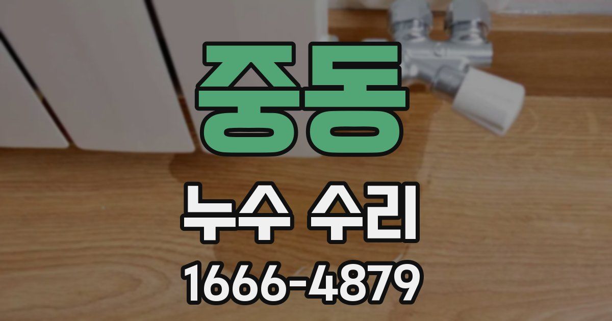중동 누수 수리