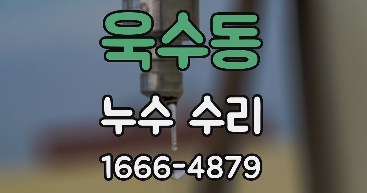 욱수동 누수 수리