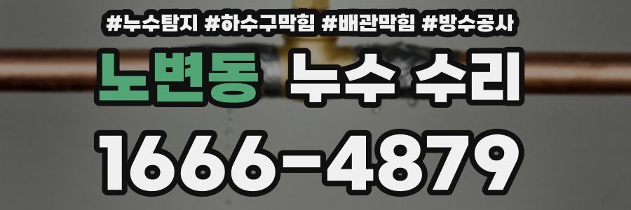 노변동 누수 수리