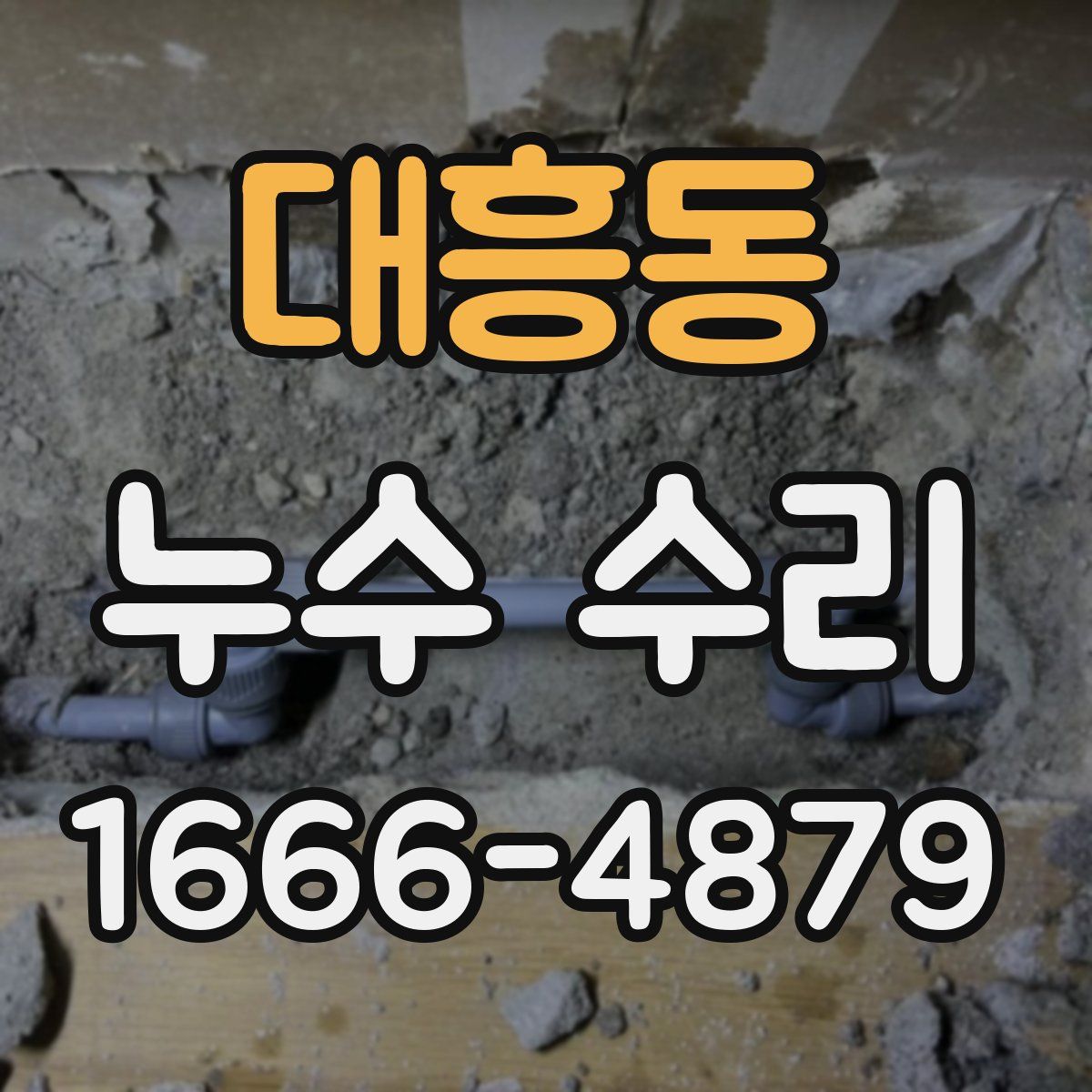 대흥동 누수 수리