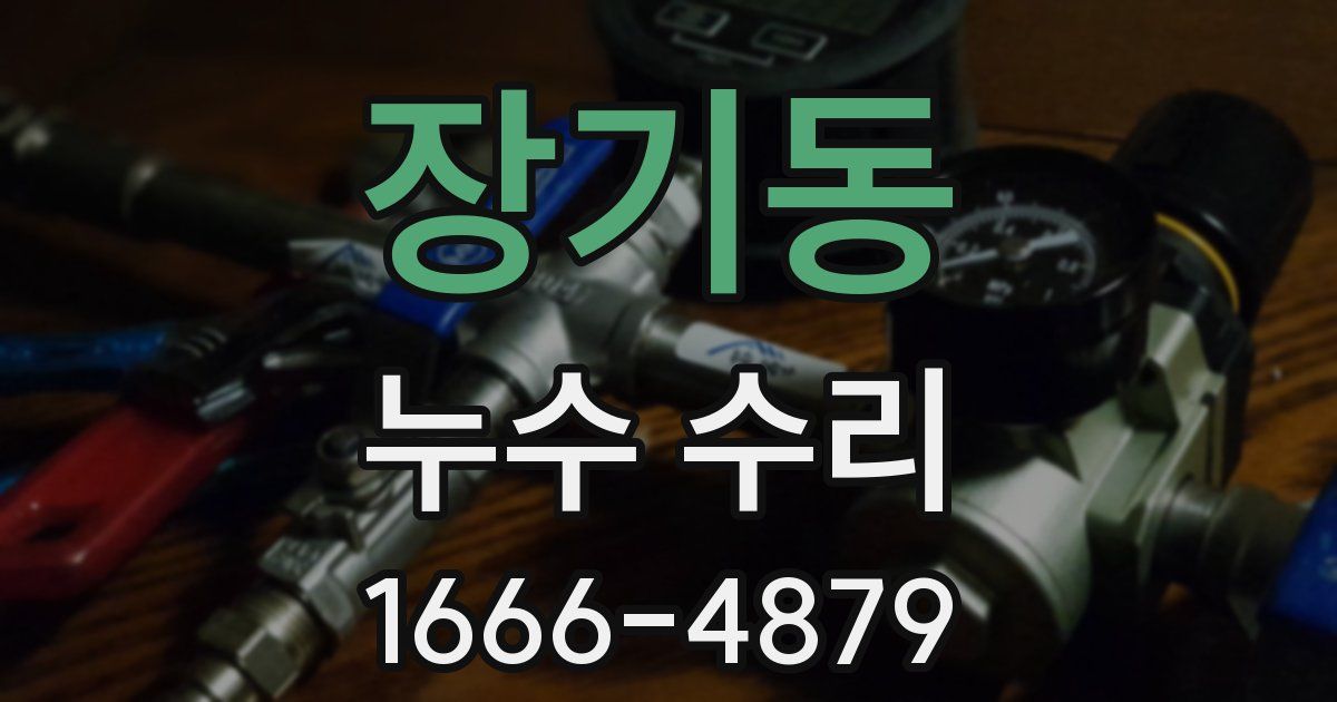 장기동 누수 수리