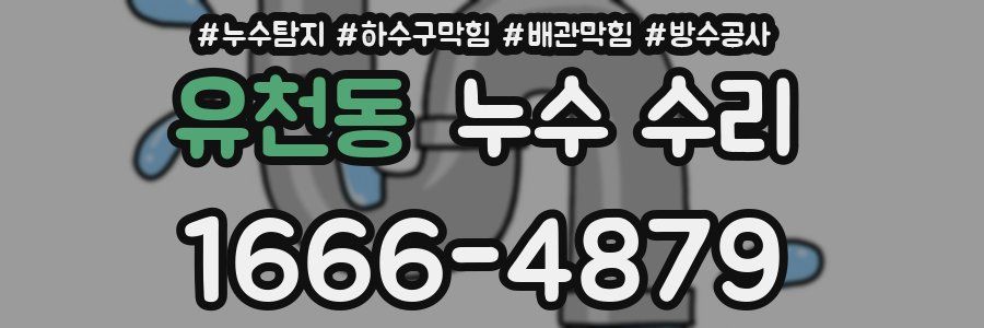 유천동 누수 수리