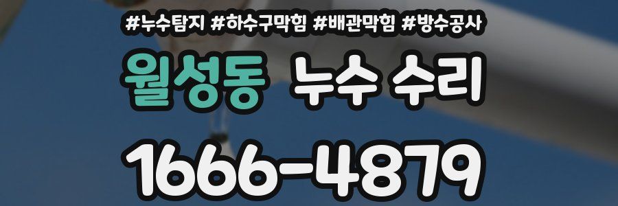 월성동 누수 수리