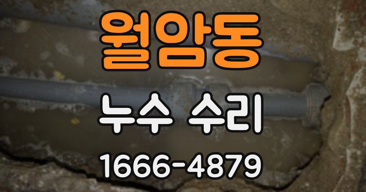 월암동 누수 수리