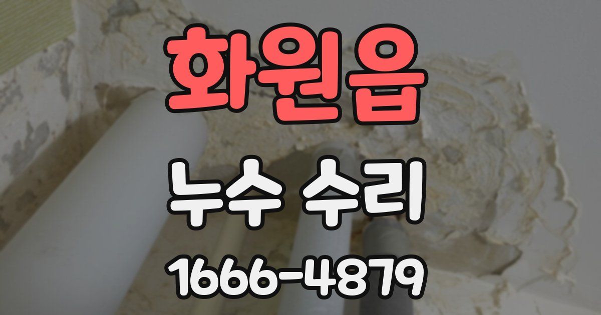 화원읍 누수 수리