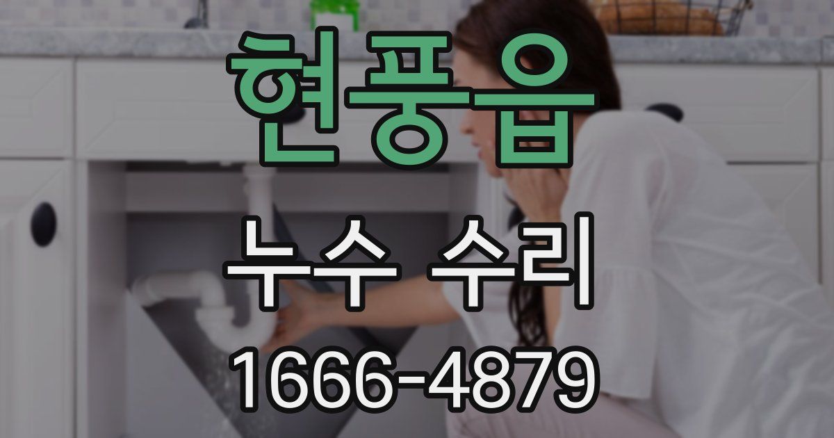 현풍읍 누수 수리