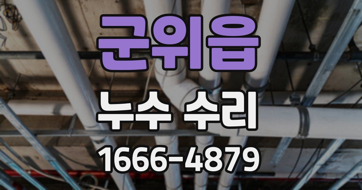 군위읍 누수 수리