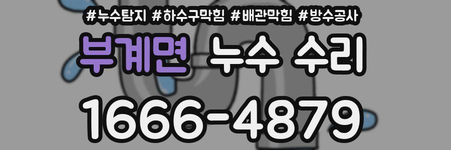 부계면 누수 수리