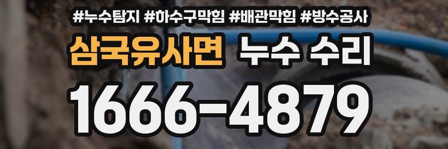 삼국유사면 누수 수리
