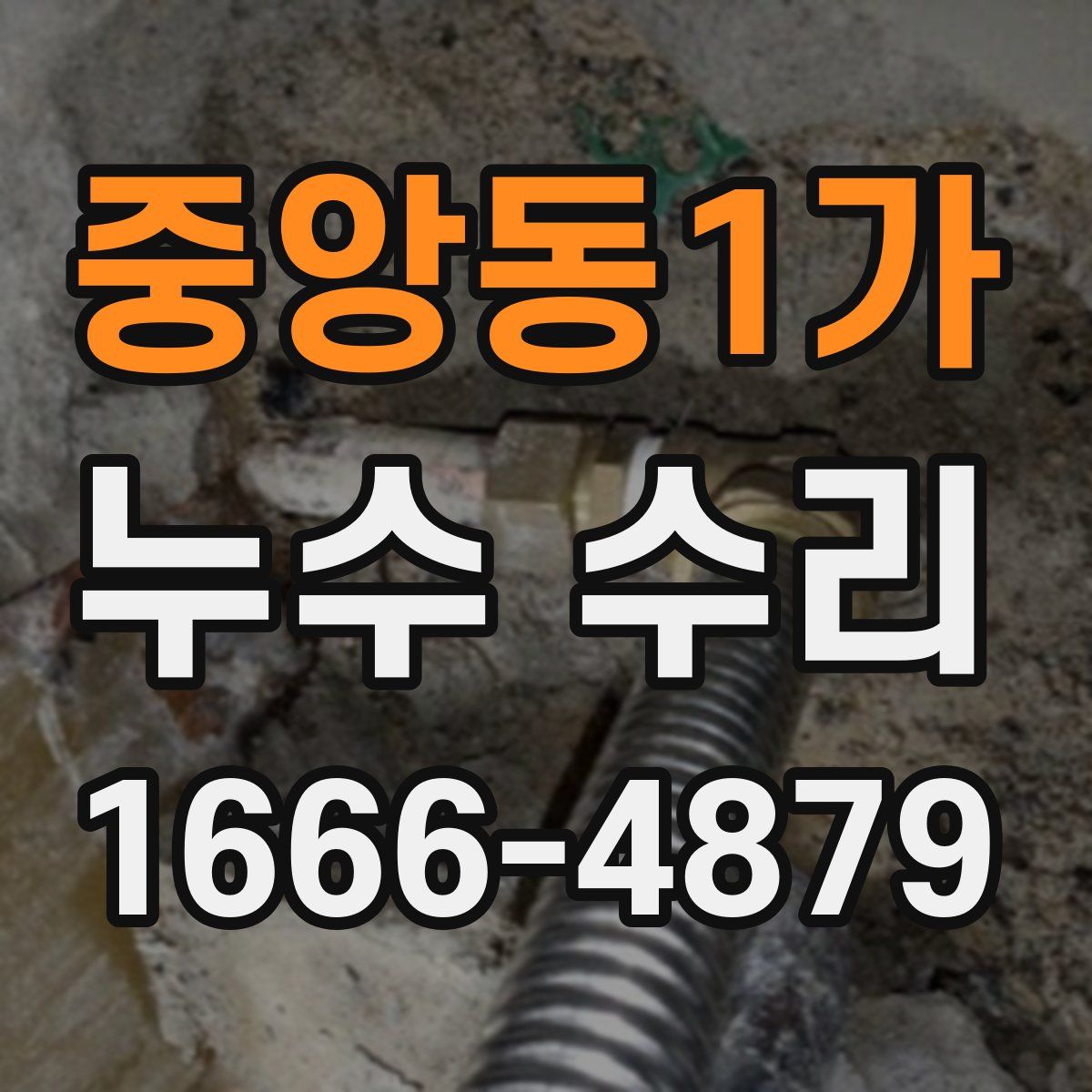 중앙동1가 누수 수리