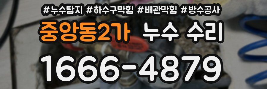 중앙동2가 누수 수리