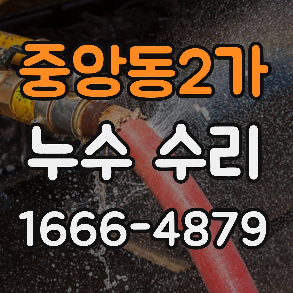 중앙동2가 누수 수리