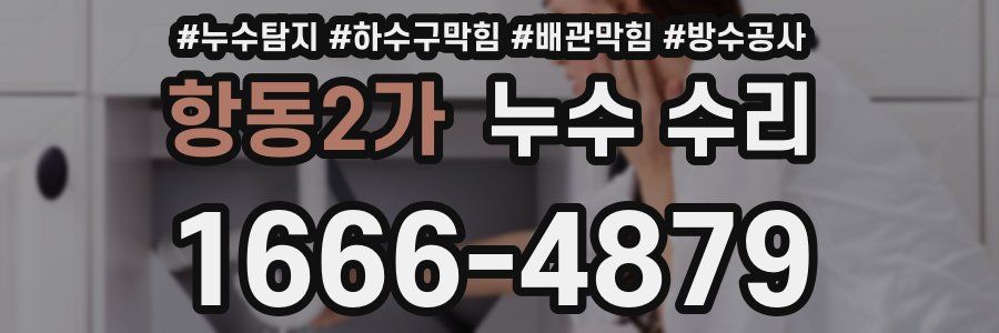 항동2가 누수 수리