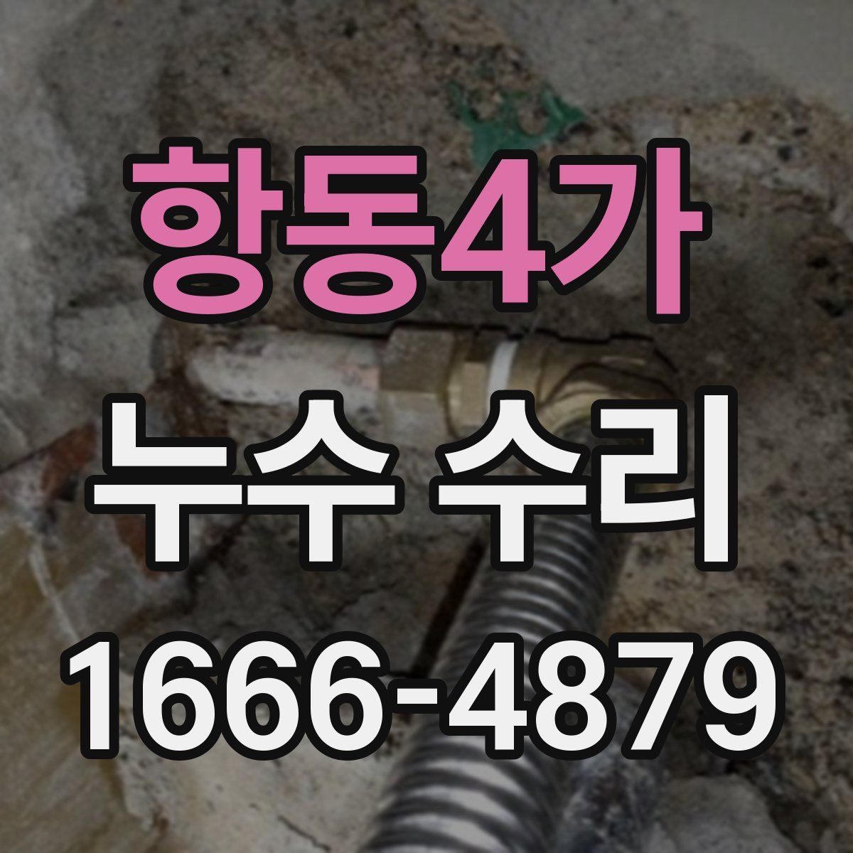 항동4가 누수 수리