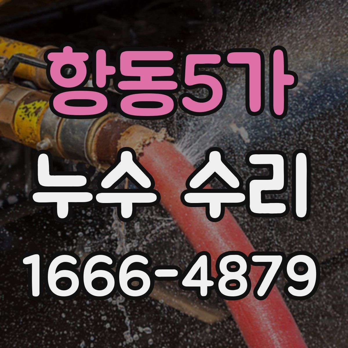 항동5가 누수 수리