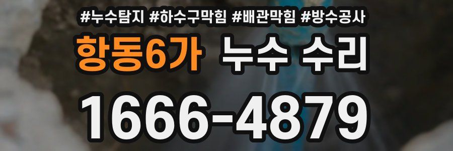 항동6가 누수 수리