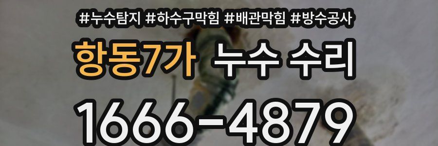 항동7가 누수 수리