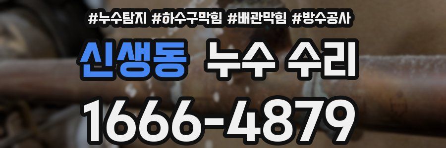 신생동 누수 수리