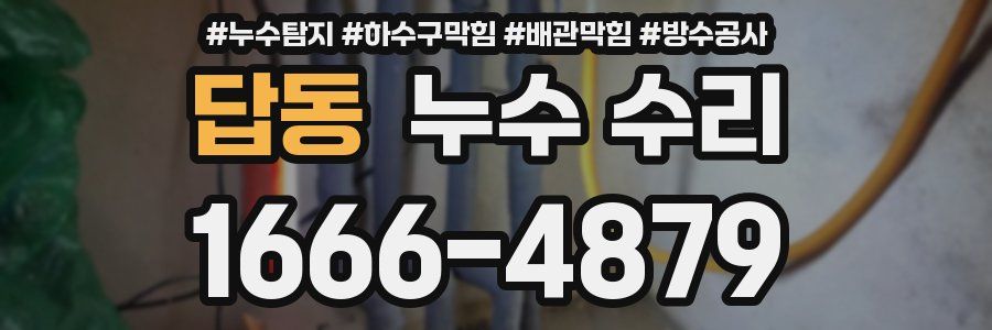 답동 누수 수리