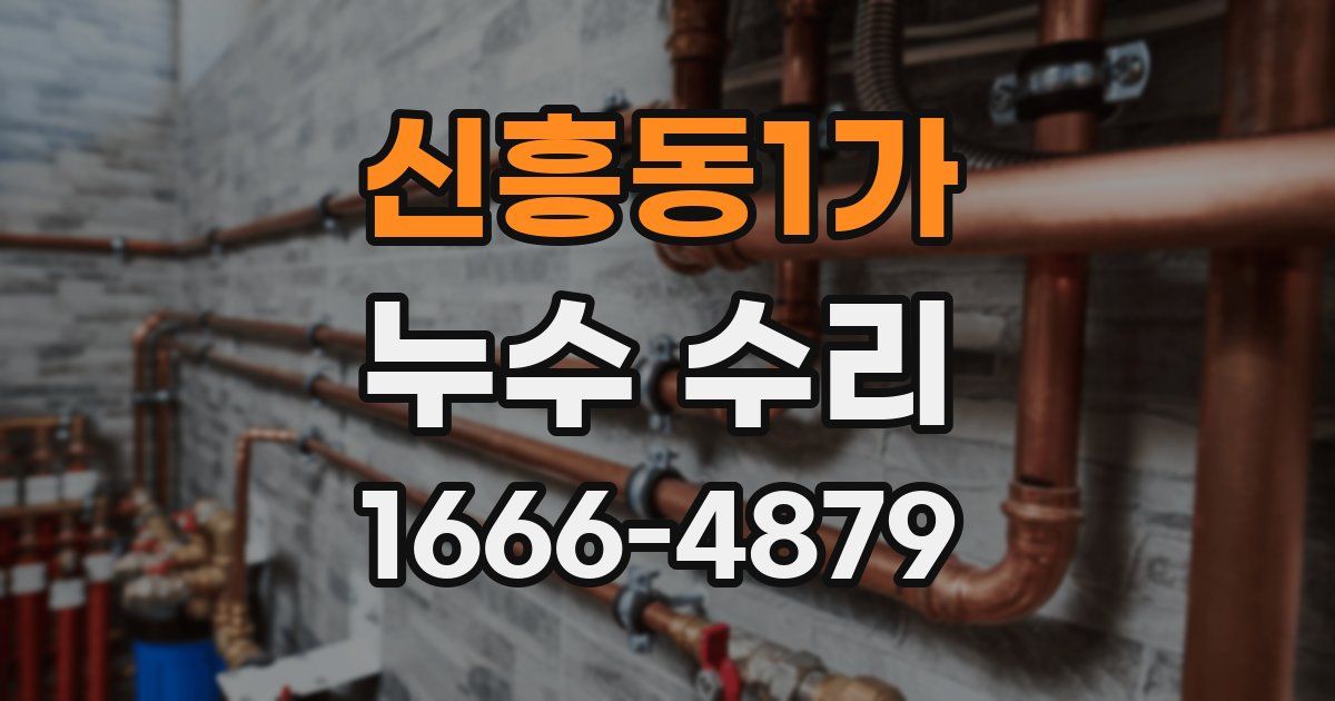 신흥동1가 누수 수리