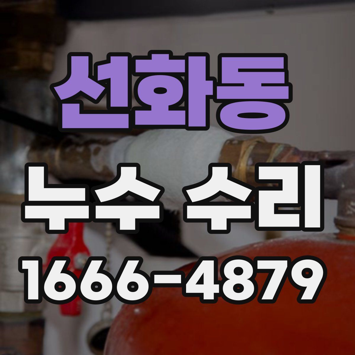선화동 누수 수리
