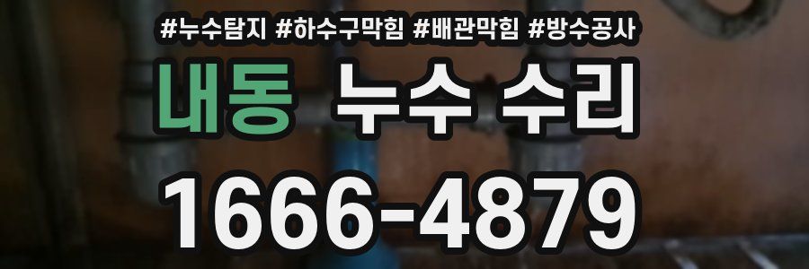내동 누수 수리