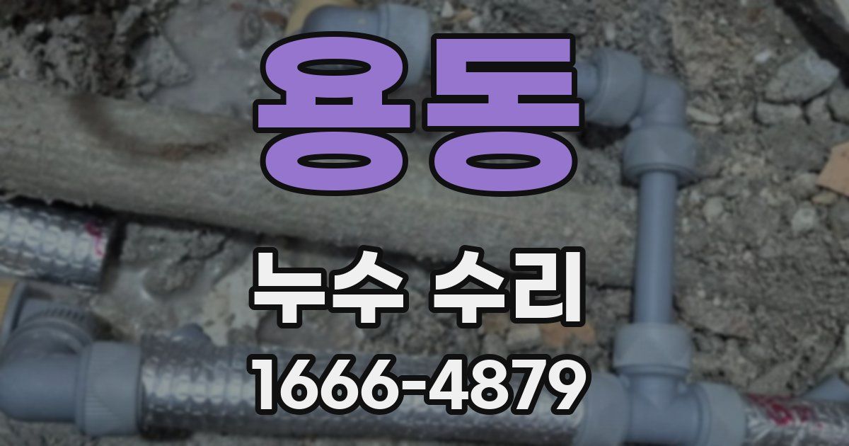 용동 누수 수리