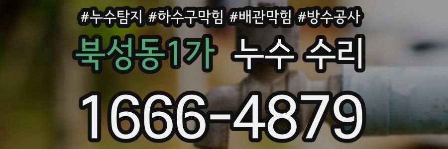 북성동1가 누수 수리