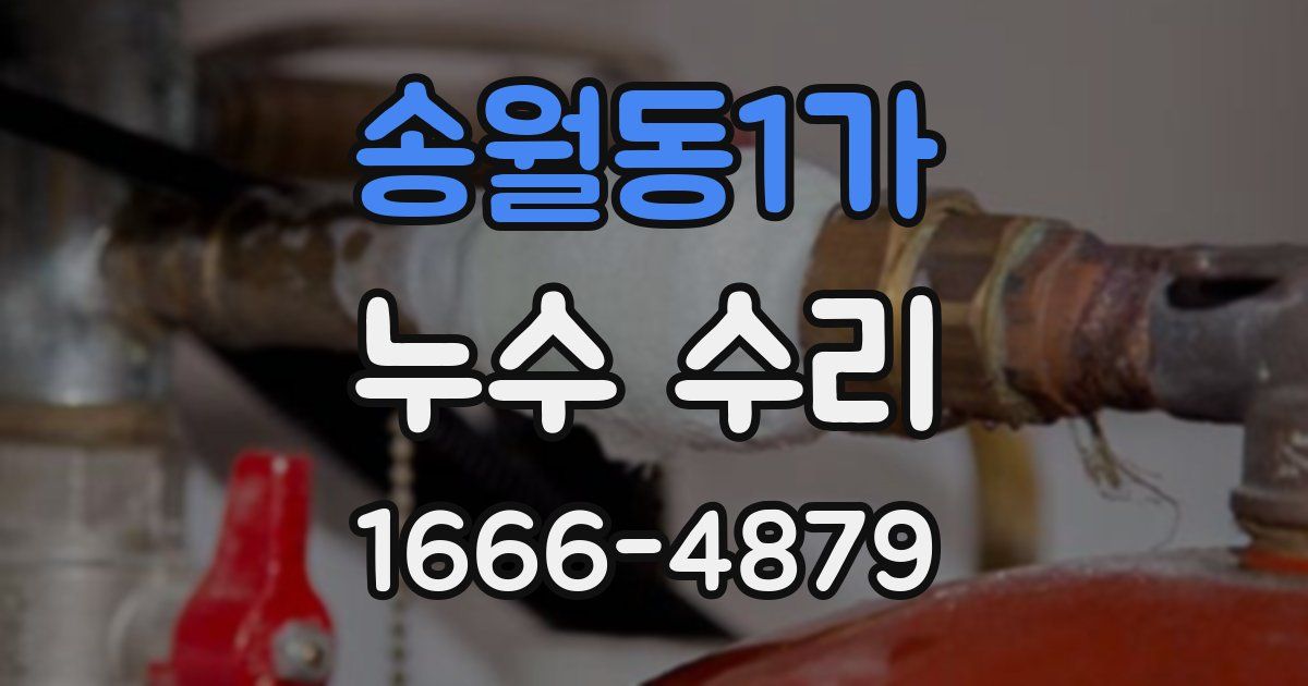 송월동1가 누수 수리