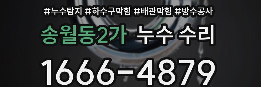 송월동2가 누수 수리