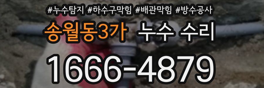 송월동3가 누수 수리