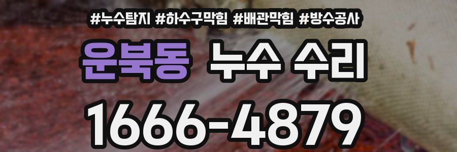 운북동 누수 수리