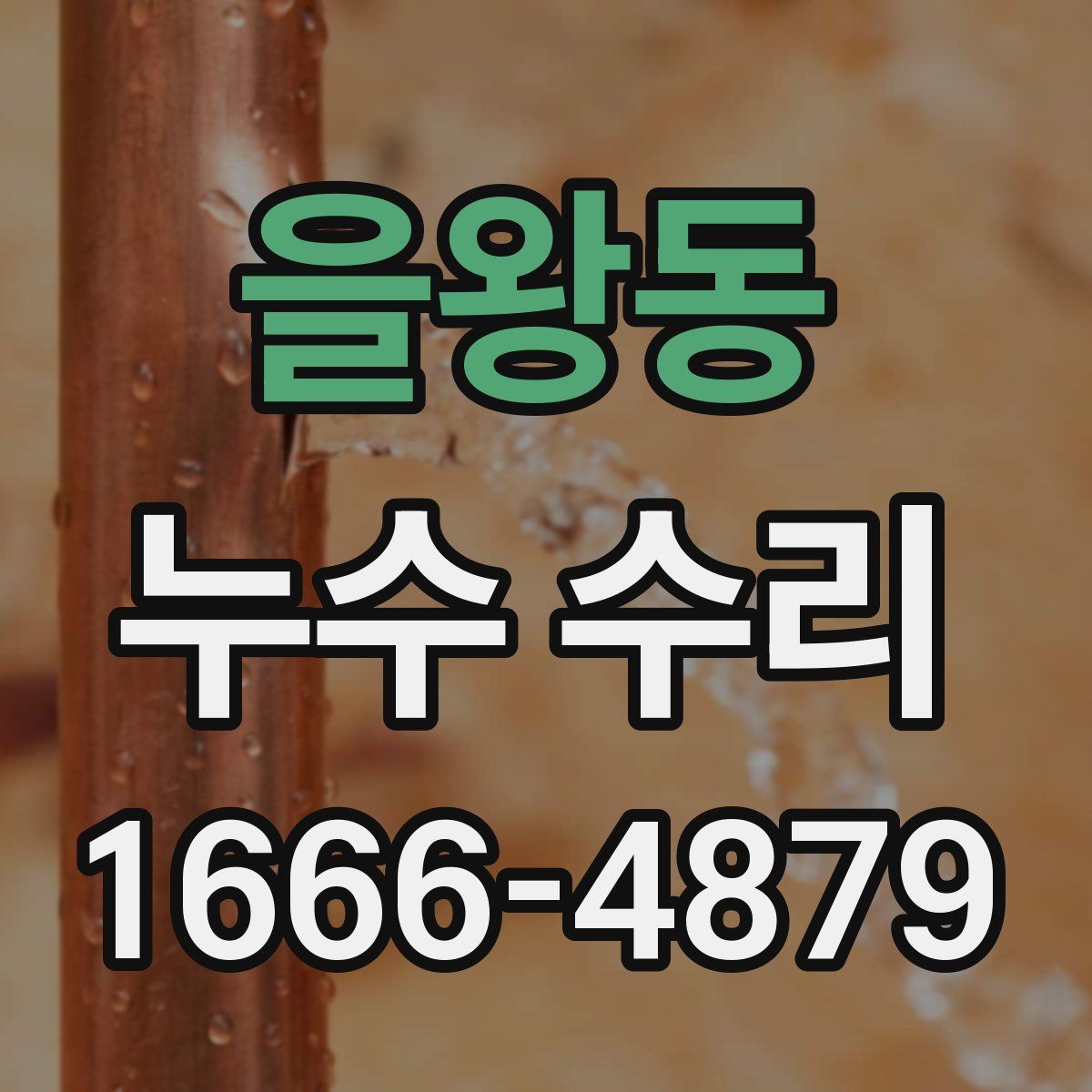 을왕동 누수 수리