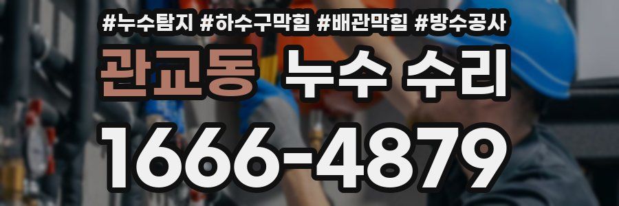 관교동 누수 수리