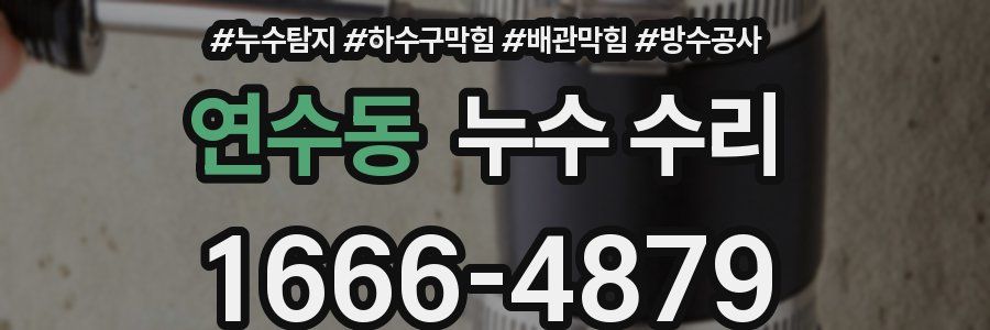 연수동 누수 수리