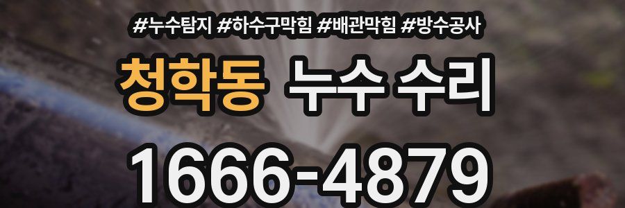 청학동 누수 수리