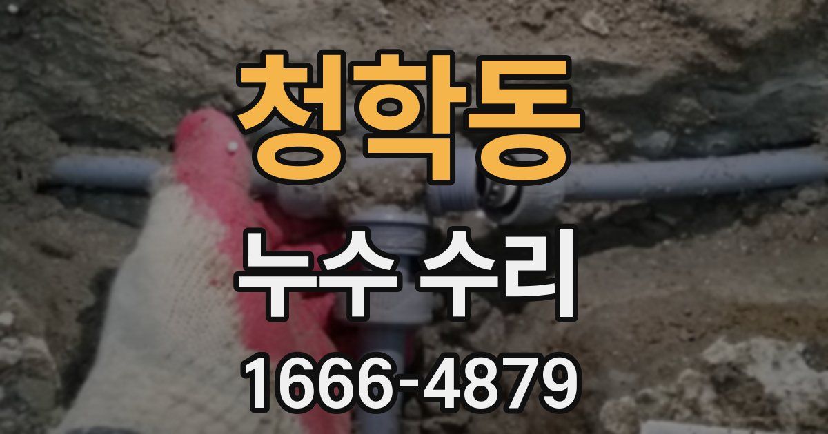 청학동 누수 수리