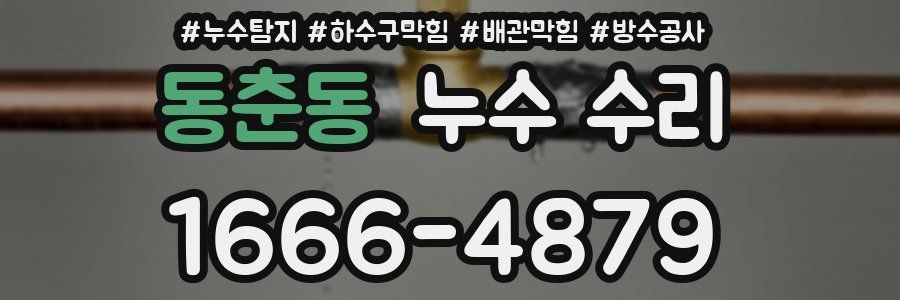 동춘동 누수 수리
