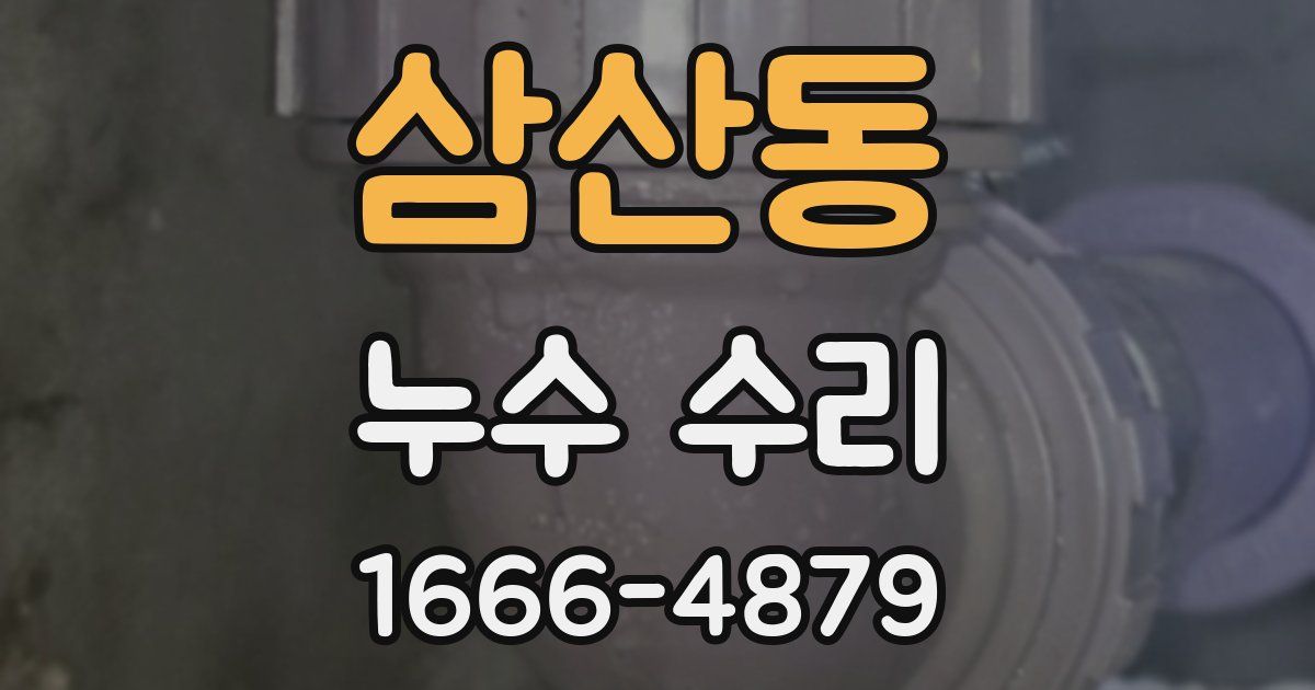 삼산동 누수 수리
