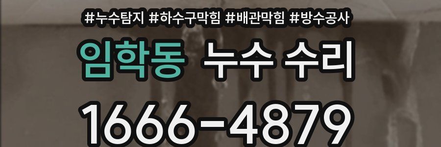 임학동 누수 수리