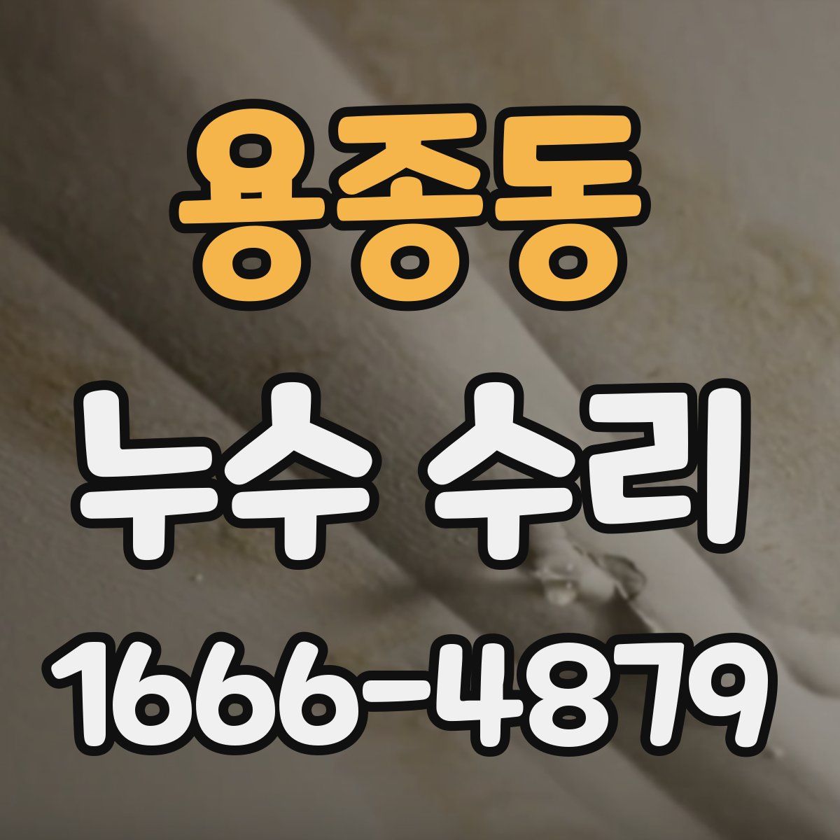 용종동 누수 수리