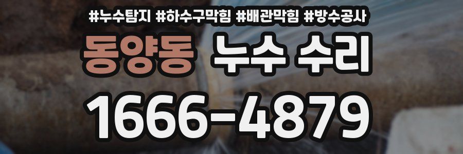 동양동 누수 수리
