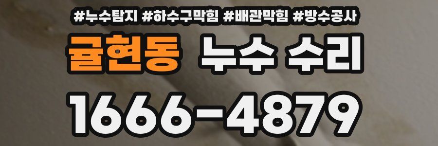 귤현동 누수 수리