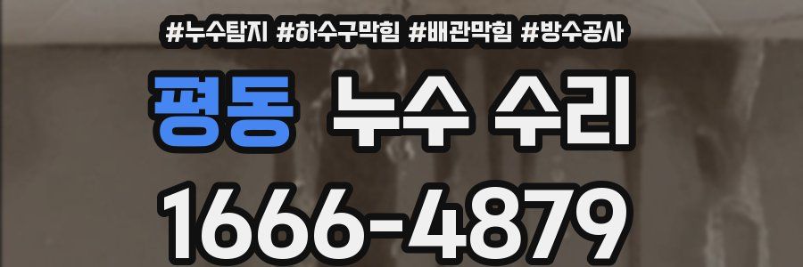 평동 누수 수리