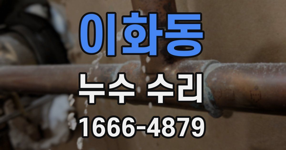 이화동 누수 수리