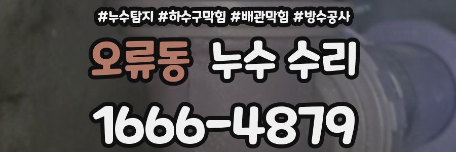 오류동 누수 수리