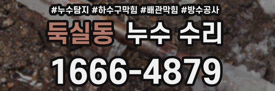 둑실동 누수 수리