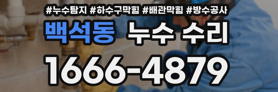 백석동 누수 수리