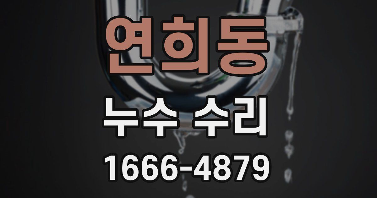 연희동 누수 수리
